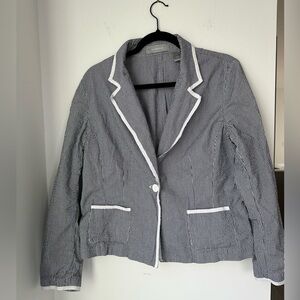 Liz Claiborne Stripes Women Blazer size 16